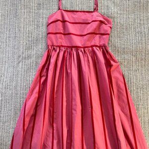 Pink and Red Striped Dress Size